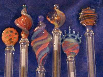 Detail des stylos